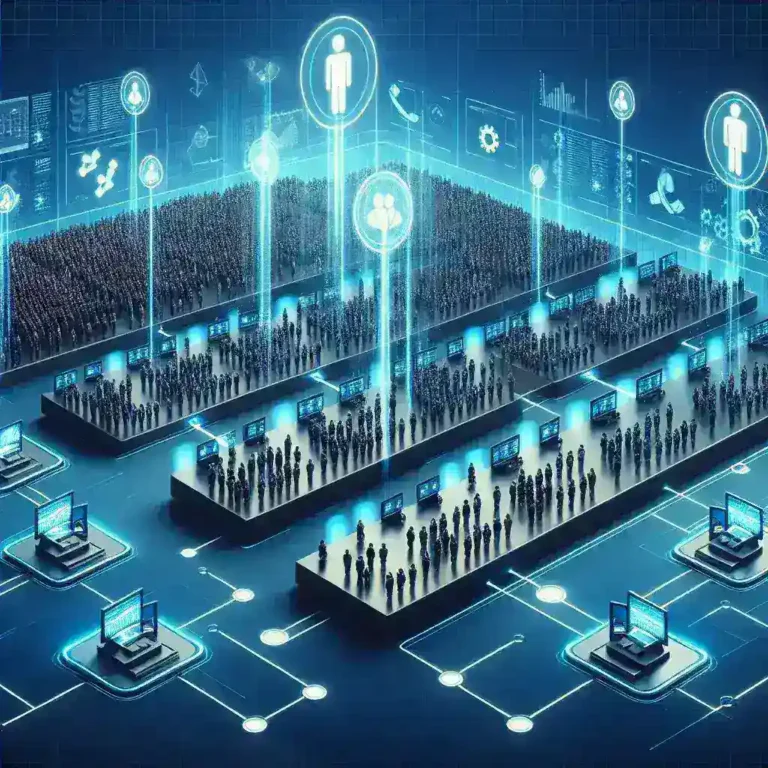 "Diagrama ilustrativo de plataformas para la gestión avanzada de colas distribuidas, destacando características clave que optimizan el rendimiento de sistemas modernos en entornos de TI."
